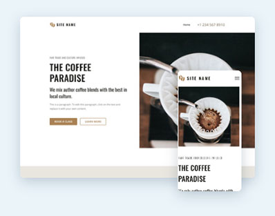 Exemple de Coffee Paradise